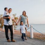 family of 4 walking by ocean | medical malpractice attorney